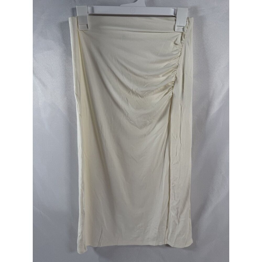 Wilfred Aritzia Ivory Skirt With Slit Size Small